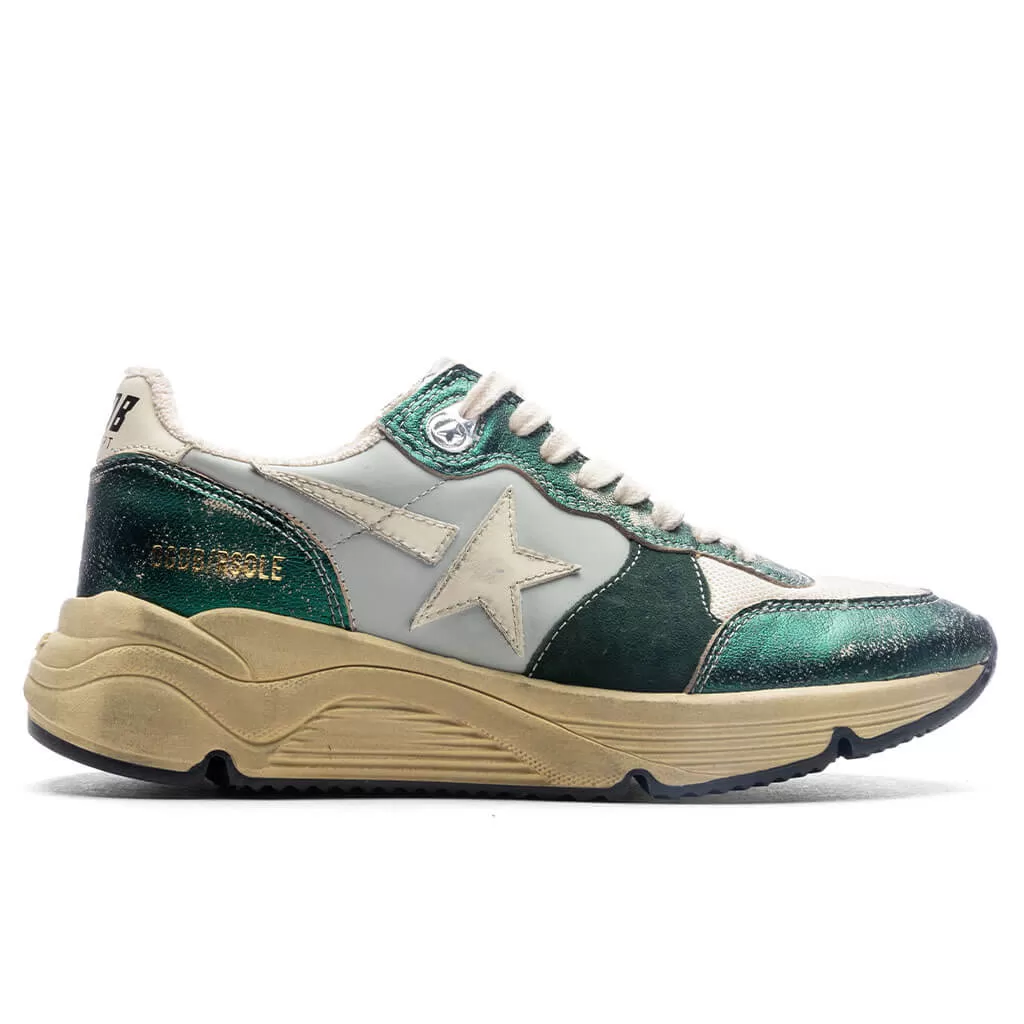 Women's Running Sole - Green/Cream/Light Silver